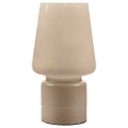 thumbnail image 1 of Bouclair Beige Glass Table Lamp, 1 of 5