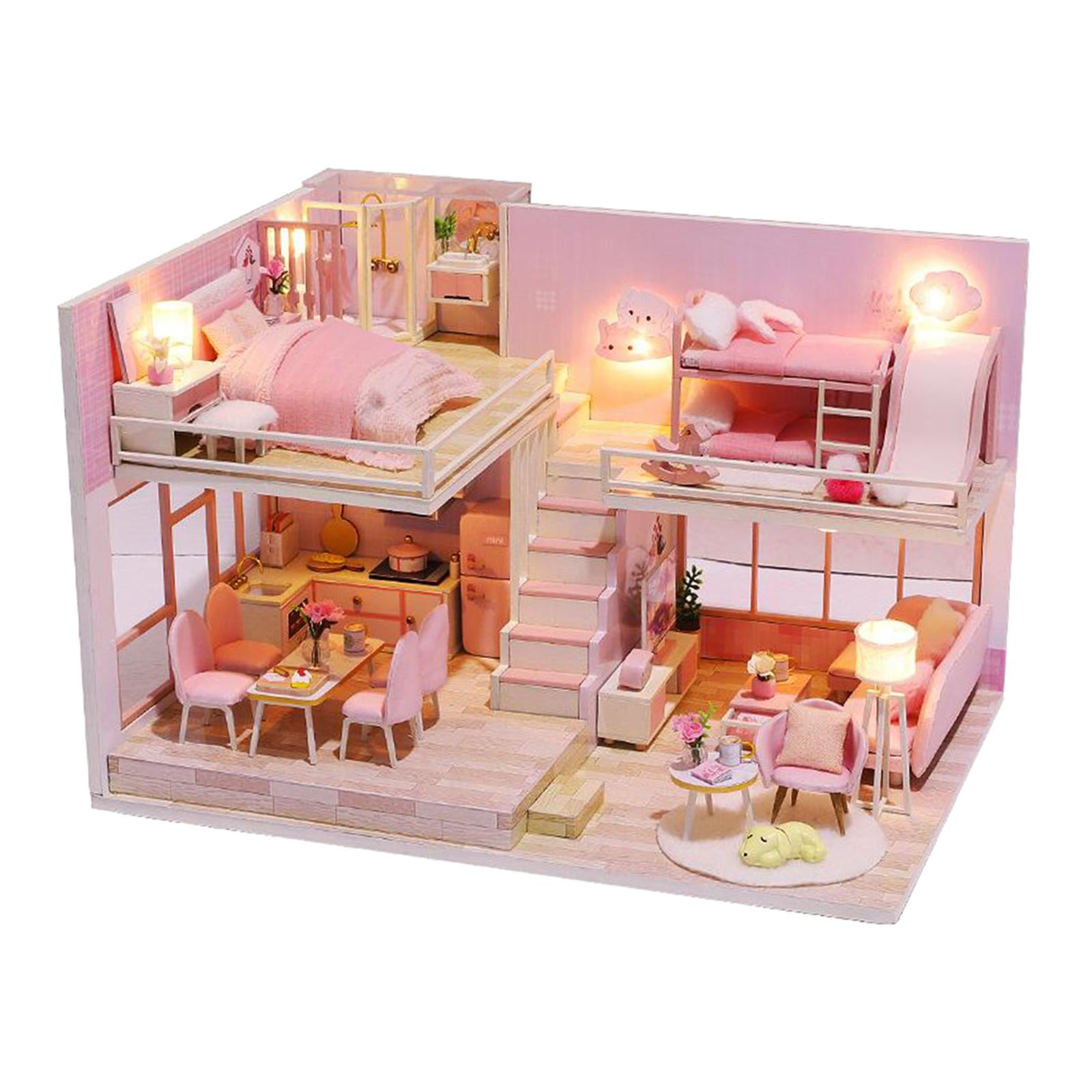 dollhouse miniature furniture 1/12" scale T5259 wood BOOKCASE  White 