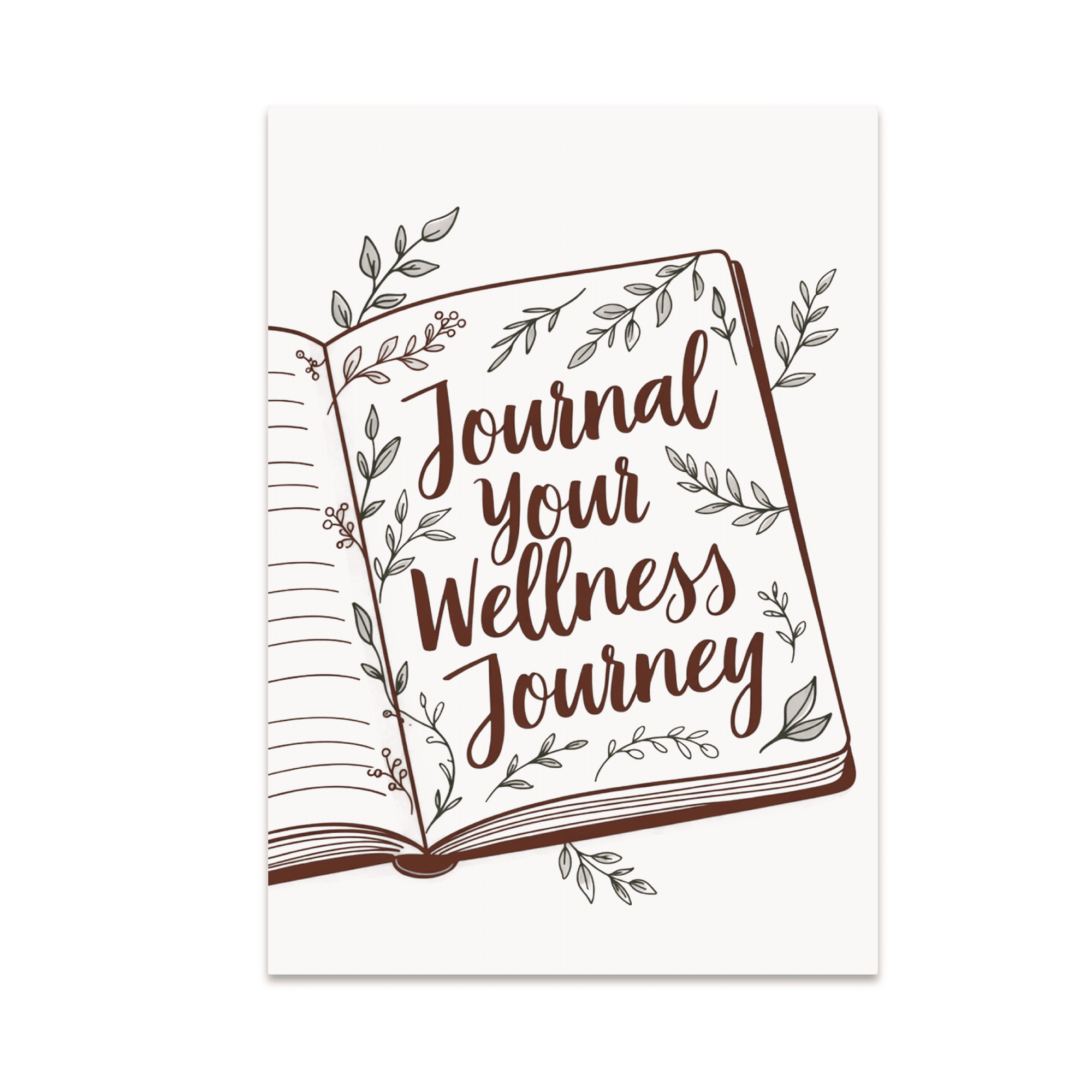 Mindful Journaling Decor - Wellness Journal Enthusiast - 13x19 Poster Print