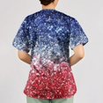 thumbnail image 5 of Women's 4th of July Scrubs Top Short Sleeve Nursing Uniform V Neck Soft Stretchy Holiday Patriotic T Shirts, 5 of 5