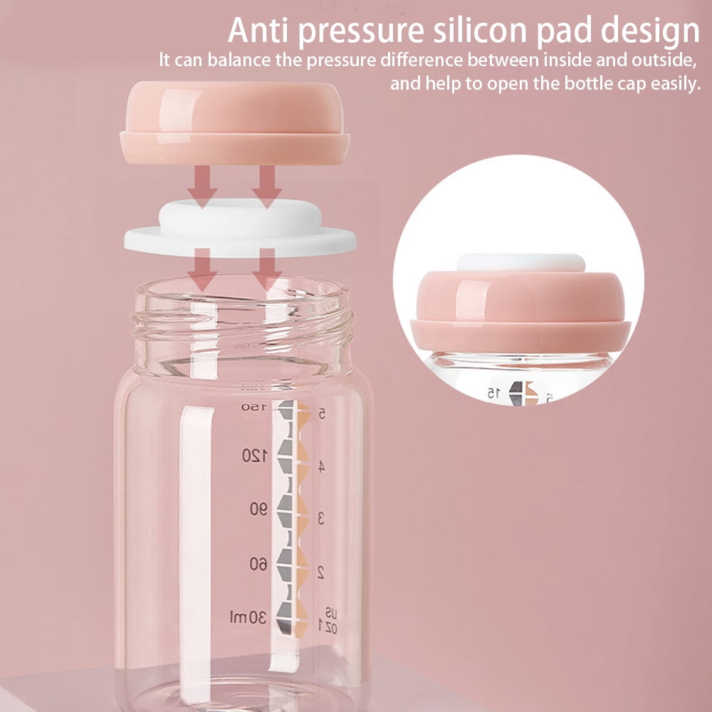 Breastmilk Storage Bottle, Thermal Shock Resistant, Leakproof Design for Reliable Storage, Wide Neck Bottles Simplify Cleaning, Compatible with Common Pumps (2 PCS)
