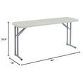 thumbnail image 2 of National Public Seating 18 x 60 Inch Seminar Folding Table, Speckled Grey, 2 of 8