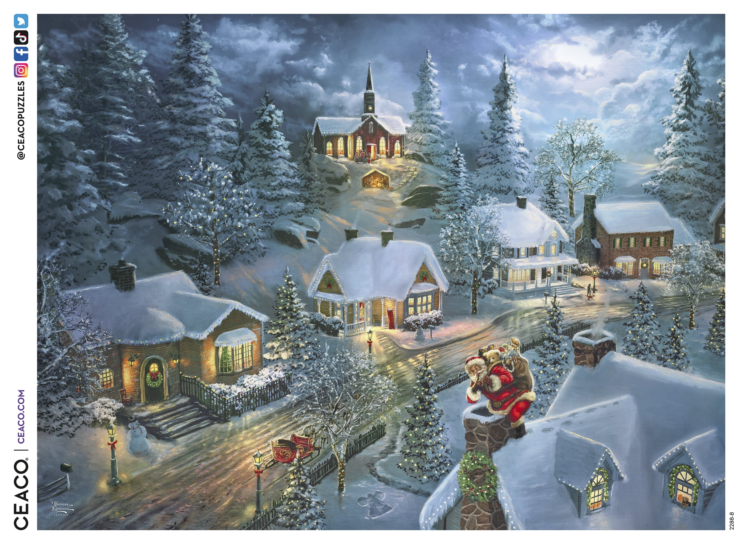 Ceaco Santa's Silent Night (Thomas Kinkade) Kathryn Selbert 300