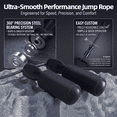 thumbnail image 3 of Jump Rope, Adjustable Jump Ropes Skipping Rope 2 Pack 110.24 in Tangle-Free Ball Bearings Home Gym Workout Women and Men, 3 of 9