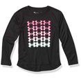 thumbnail image 2 of Girls' UA Sprayed Icons LS, Black, 2T, 2 of 2