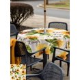 thumbnail image 5 of Square Outdoor Tablecloth With Umbrella Hole And Zipper– Vintage Sunflower Waterproof Patio Table Cover for Party, Picnic, Backyard, 60"x60" , Inspirational Quotes Live Love Laugh, 5 of 8