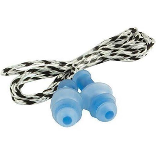 Safety Works 1610427 Tri-flange Ear Plugs with Reusable Cord with Case