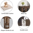 thumbnail image 5 of Small Dog Crate Furniture with Tray for Dogs Cats Min Pigs Rabbit Indoor Aesthetic Puppy Kennel Modern Decorative Wood Pet House Dog Cage Pretty Cute End Side Table Nightstand Rustic, 5 of 6