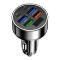 thumbnail image 3 of 40W 6 puertos USB carga rápida cargador de teléfono voltaje pantalla digital PD QC3.0, 3 of 9