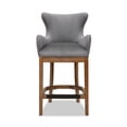 thumbnail image 3 of Blake Modern 26" Counter-Height Barstool with Armrests Classic Grey, 3 of 5