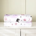 thumbnail image 4 of Happy Halloween Throw Blanket Cute Watercolor Purple Ghost Flannel Blanket for Kids Boys Girls Teens Cartoon Bat Spider Pumpkin Flowers Fleece Blanket for Couch Bedroom Baby 30x40, 4 of 6