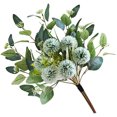 thumbnail image 4 of Topboutique Artificial Flowers,Faux Hydrangea Flower Arrangements,Fake Flowers Plants,Fake Flower Crafts for Wedding Bride Shower Blessing Gift Home Decoration,Green (Vase NOT Including), 4 of 7