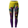 thumbnail image 4 of BOOMILK Mardi Gras Leggings for Women Trendy Print Elastic High Waisted Legging Plus Size Party Carnival Skinny Pants, 4 of 4