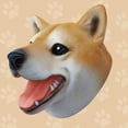 thumbnail image 4 of ZECATL Shiba Inu Hand Puppet Toys, Dogs Puppets Role Play Toy, Soft Rubber Realistic Shiba Inu Head, 4 of 7