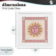 thumbnail image 4 of Stupell Industries Eclectic Smiling Sun with Pink Border White Framed Print Under Glass, 16 x 16, by Two If By Sea Studios, 4 of 8