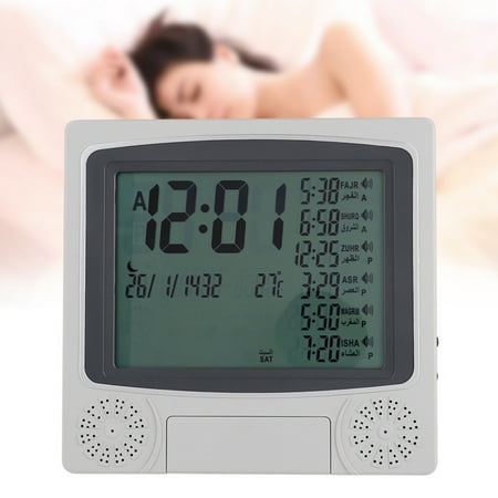 Simple Polished Durable Digital Table Clock, Azan Clock, Modern For All ...
