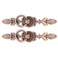 thumbnail image 2 of Pendant Handle, 2 Sets Ring Pull Round Single Hole Handles Ring Pull, Modern And Simple Shape, Easy To Install, For Wardrobes Drawer Furniture 231 Large Antique Copper, 2 of 8