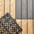thumbnail image 2 of Piso deck MADERA NATURAL PANEL DECORATIVO 9pz 30x30cm 0.81m2 para jardin interior exterior, 2 of 9