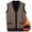 Coffee, variant on Oplxuo Winter Sweater Vest for Men Button Down V Neck Sleeveless Cardigans Fleece Lined Knitted Warm Waistcoat