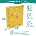 thumbnail image 3 of FORMRS 3 Ring Binder 1.5 inch with Pockets Set of 2 Clip Board 200 Sheets Capacity, White Stars, 3 of 8