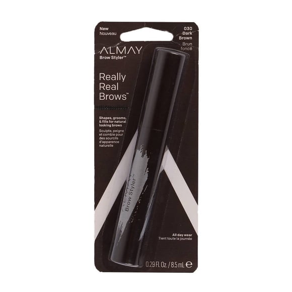 Máscara para cejas Almay Brow Styler really real brows 030 dark brown 8.5 ml