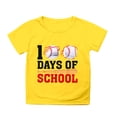 thumbnail image 4 of FhsagQ Mode Décontractée Imprimée pour Garçon et Fille, Col Rond, Manches Courtes, T-Shirt Ample, Printemps, Jaune, 11-12 Ans, 4 of 4