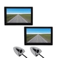 thumbnail image 3 of Backup Camera Monitor Kit, DC12V-24V Impact Proof Horizontal 87° Vertical 62° High Definition 5inch Screen Side View Monitor System  For Truck, 3 of 8