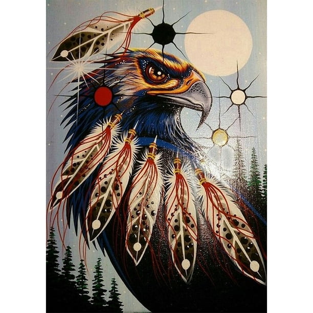 Diamond Painting 5D Kit Eagle Square DIY Animal Crafts Hugtrwg Para estrenar
