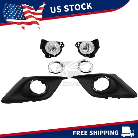 Fog Light Kit with Bezel for Mazda 3 2014-2016
