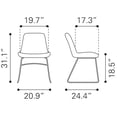 thumbnail image 3 of Silla de Comedor Kessa Muebles Tammy Verde, 3 of 10