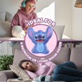 thumbnail image 4 of Cojín de cojín de felpa Disney Stitch 3D para niños, azul, 34 cm de largo x 32 cm de ancho, 4 of 6