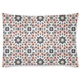 thumbnail image 1 of BOSDECO Simple White Art Anouk Pattern Zippered Pillow Case 20x30 inches, 1 of 1