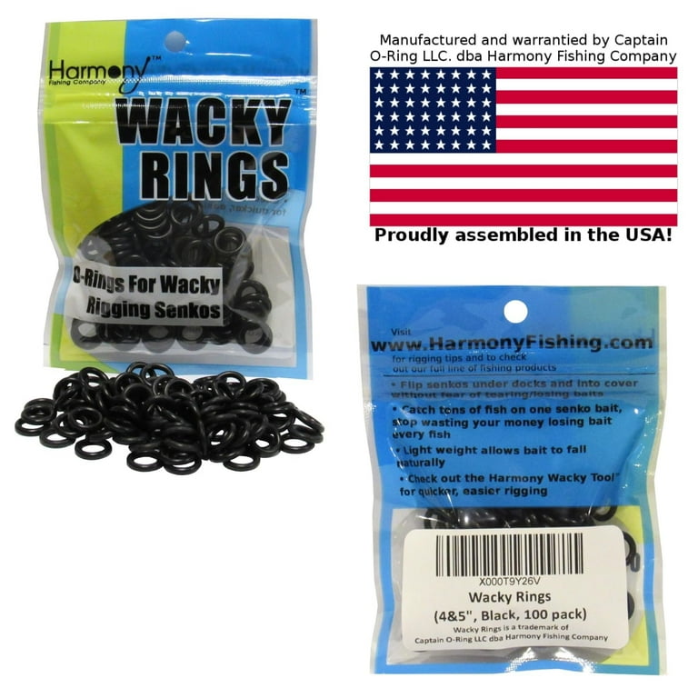 Wacky Rings 100pk O-Rings for Wacky Rigging Senkos/Worms/Soft