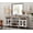 White, variant on WAMPAT Farmhouse TV Stand with 4-Door Glass, Oak Entertainment Center Table for Living Room