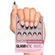 thumbnail image 1 of Press On Nails Glamnetic Caviar semitransparente con almendra corta, 1 of 6