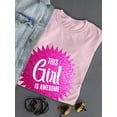 thumbnail image 2 of This Girl Is Awesome T-shirt Women's -SmartPrintsInk Designs, 2 of 3