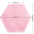 thumbnail image 6 of Pink Hexagon Rug 1PC,Soft Hexagon Carpet for Girls,Anti-Slip Play Tent Rug for Kids,Coral Nap Mat for Nursery Children Baby Room,3.8*4.3 ft, 6 of 7