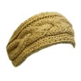thumbnail image 1 of Wrapables® Thick Cable Knit Headband for Teens and Girls, Caramel, 1 of 4