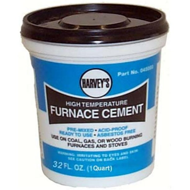 WM Harvey 45105 NonAsbestos Furnace Cement 1 qt. for GasTight and