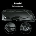 thumbnail image 4 of 1 Pair Car Front Headlight Lense Clear Lens Cover Cap PC Shell for BMW E46 1998-2002 2 Door 63126904297 63128377278, 4 of 6