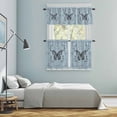 thumbnail image 6 of Magical Theme Kitchen Curtains Valances and Tiers Set of 3 Witchy Art Butterfly Sun and Moon Tier Curtains and Valance with Rod Pocket for Small Windows, 27.5"x24", 6 of 9