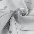 thumbnail image 7 of TOPICK Floral Embroidery Sheer Curtains, 36 Inch Light Filtering Voile Window Drapes, Rod Pocket 2 Panels Grey Curtains for Living Room Bedroom, 7 of 7