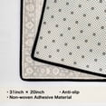 thumbnail image 3 of Washable Vintage Kitchen Mat 31"x20" Non Slip Soft Plush Low Profile Kitchen Rug, Distressed Medallion Oriental Style Sink Mat for Laundry Room Bedroom Office, 3 of 6