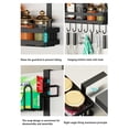 thumbnail image 2 of Cathoe Side Refrigerator Storage Rack With Hook Seasoning Rack Without Punching Organizer For Kitchen, 2 of 5