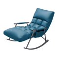 thumbnail image 1 of Lipstore Fauteuil Berçant Dossier Réglable Fauteuil Inclinable Décontracté Polyvalent Fauteuil Moderne pour Bleu, 1 of 8