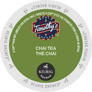 Timothy's Chai Tea, K-Cup Portion Pack for Keurig Brewers (96 Count) (4x16oz)