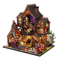 DIY Magic Forest Toy Model Hand-Assembled 3D Wooden Puzzle Dollhouse Xmas Gift