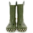 thumbnail image 3 of Western Chief Toddler and Little Kids Waterproof Dinosaur Rain Boots with 3D Design Faux Fur Lining and Pull On Handles, Size 9-10, 3 of 8