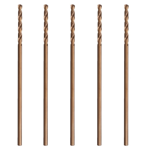 HSS Cobalt Drill Bit Aircraft Extension Long 5Pcs 1/8 in. x 6 in