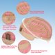 thumbnail image 5 of Peluca EnileCor, sintética, 35 cm, corta y rizada, rosa claro, para mujer, 5 of 7